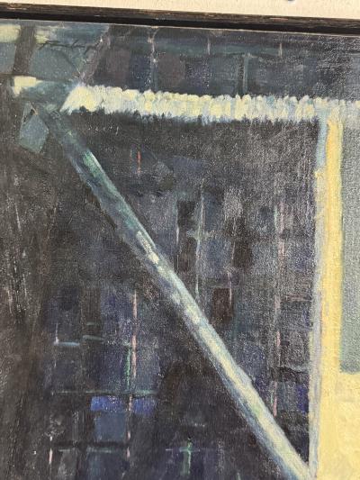 MID CENTURY WOMAN PAINTING