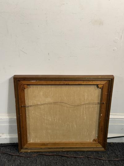 MID CENTURY WOMAN PAINTING