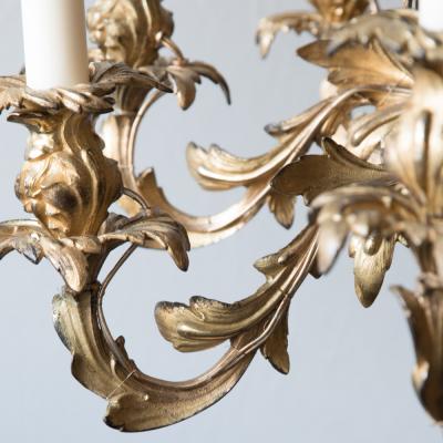 MID NINETEENTH CENTURY ENGLISH GILT BRASS 15 LIGHT CHANDELIER