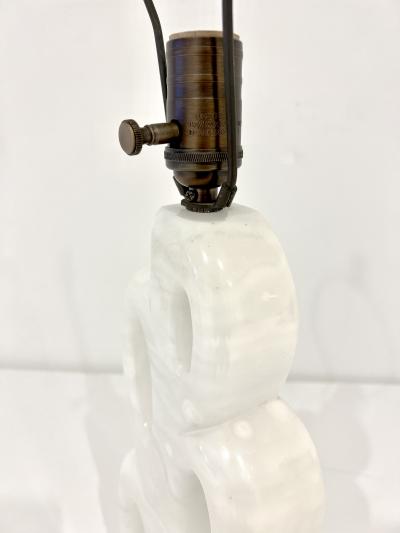 MIDCENTURY ALABASTER TABLE LAMP