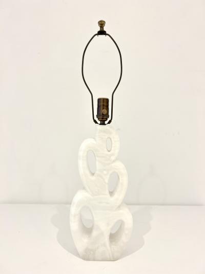 MIDCENTURY ALABASTER TABLE LAMP