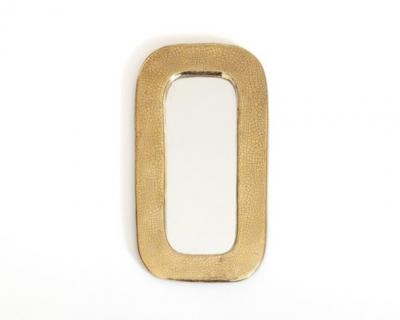 MITHE ESPELT FRENCH GILDED CERAMIC MIRROR