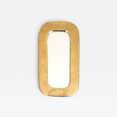 MITHE ESPELT FRENCH GILDED CERAMIC MIRROR