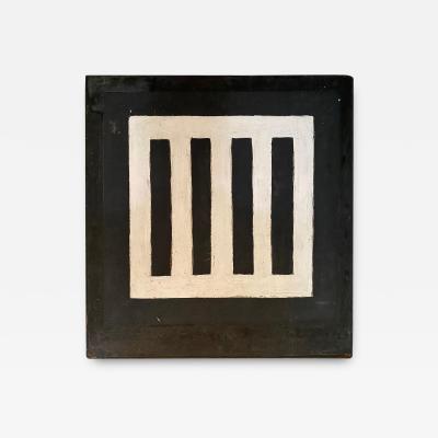 MIX MEDIA ABSTRACT BLACK AND WHITE PAINTING