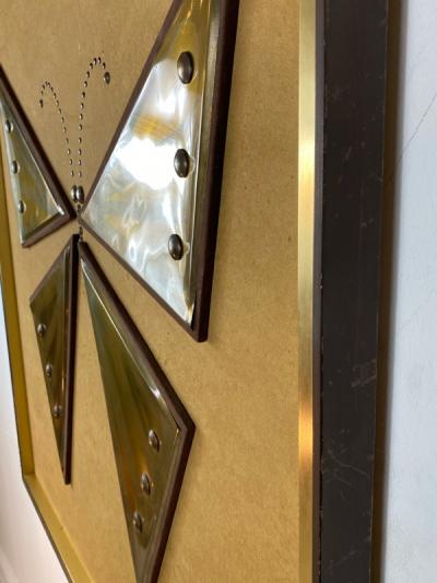 MIXED METALS BRUTALIST BUTTERFLY WALL ART