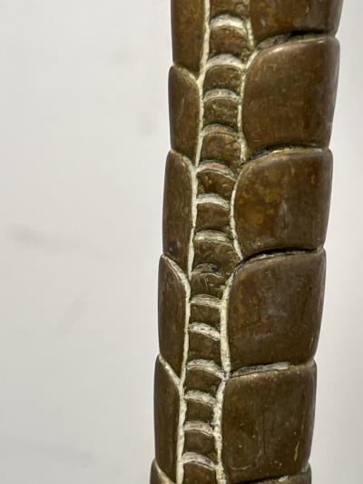MODERN BRONZE OSTRICH LEG LAMP