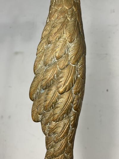 MODERN BRONZE OSTRICH LEG LAMP