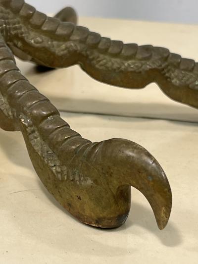 MODERN BRONZE OSTRICH LEG LAMP