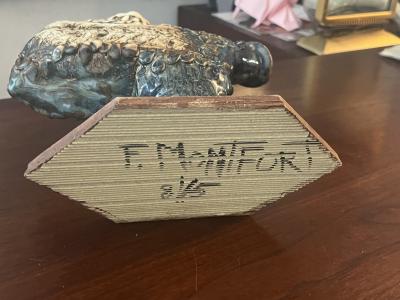 MODERN CHERUB HEAD ART POTTERY VASE SCULPTURE