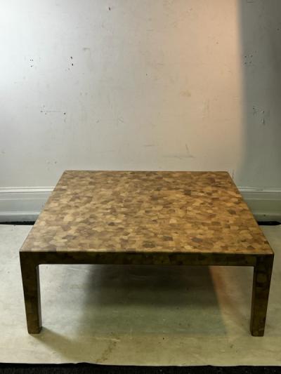 MODERN EGGSHELL LACQUER COFFEE TABLE BY CHRISTIAN DUC