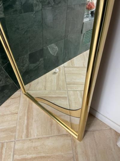 MODERN GOLD METAL DESIGN RECTANGULAR MIRROR