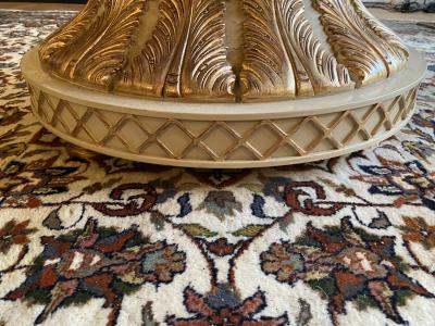 MODERN NEOCLASSICAL PIETRA DURA STYLE DINING TABLE