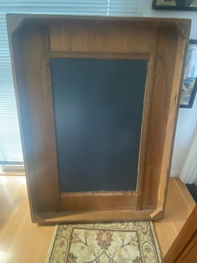 MODERN RATTAN AND BAMBOO RECTANGULAR MIRROR