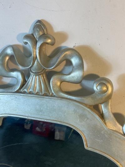 MODERN SILVERED ART NOUVEAU REVIVAL MIRROR
