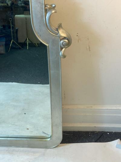 MODERN SILVERED ART NOUVEAU REVIVAL MIRROR