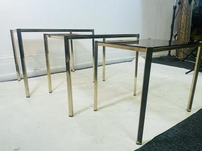 MODERN TRIO OF ITALIAN NESTING TABLES