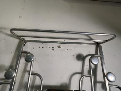 MODERNIST ALUMINUM ART DECO HALL RACK