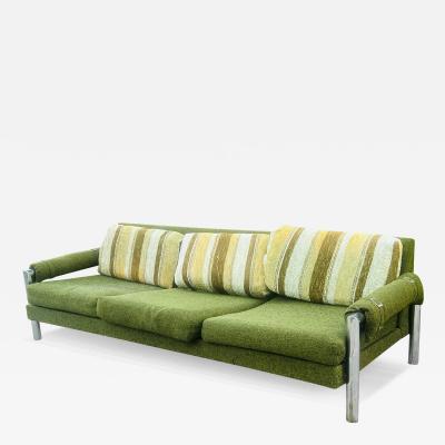 MODERNIST CHROME FRAMED COUCH
