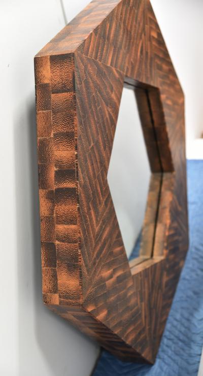 MODERNIST ROSEWOOD Wall Mirror