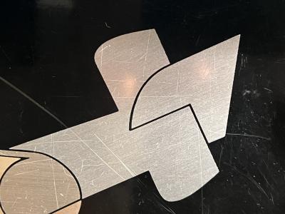 MODERNIST SPIRIT OF TRANSPORTATION INLAID METALS ART DECO TRAY