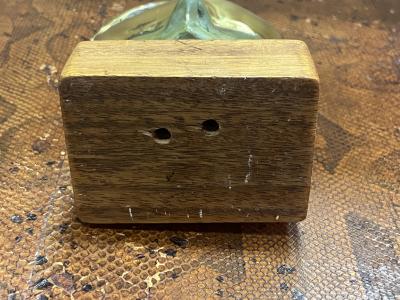 MODERNIST SUITE OF THREE BRUTALIST BRONZE MASK SCULPTURES