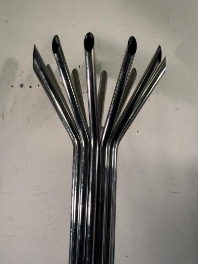 MODERNIST TUBULAR CHROME SPRAY FLOOR LAMP