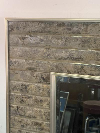 MONUMENTAL MODERNIST RIBBED DESIGN EGLOMAISE MIRROR