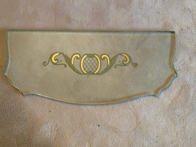 MONUMENTAL1940s ITALIAN GILT WROUGHT IRON AND ETCHED MIRROR