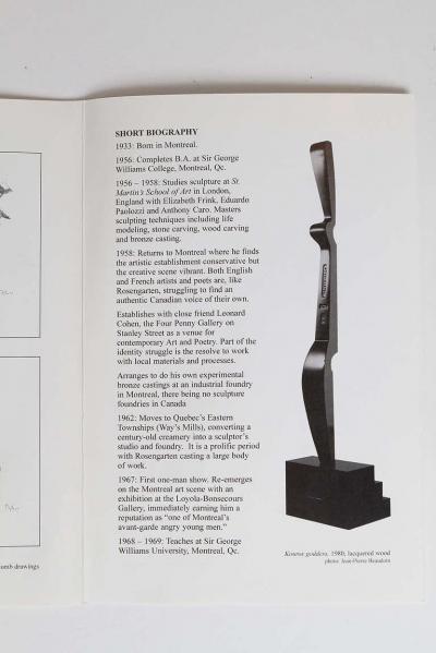 MORTON ROSENGARTEN STYLIZED ABSTRACT BRONZE SCULPTURE KOUROS GODDESS BY MORTON ROSENGARTEN