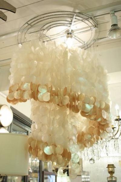 MOTHER OF PEARLS CEILING LIGHT