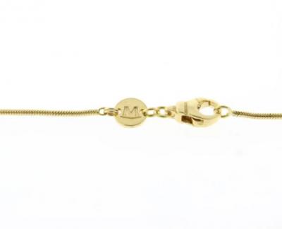 MOVADO DIAMOND CIRCLE PENDANT NECKLACE