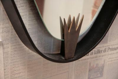 Ma 39s Oversized Iron Brass Oval Mirror