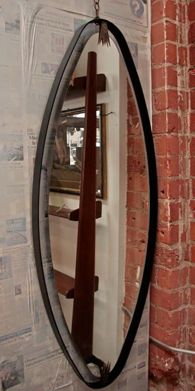Ma 39s Oversized Iron Brass Oval Mirror