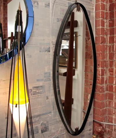 Ma 39s Oversized Iron Brass Oval Mirror