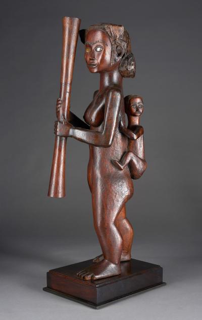 Mabea Mother and Child Sculpture Provenance P Ratton
