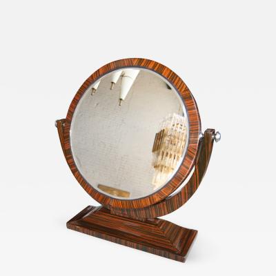 Macassar Ebony 1950s Tilting Vanity Mirror