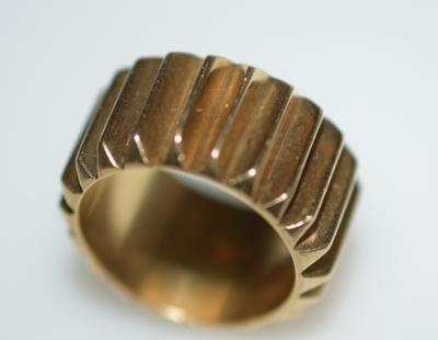 Machine Age Gold Cog Ring