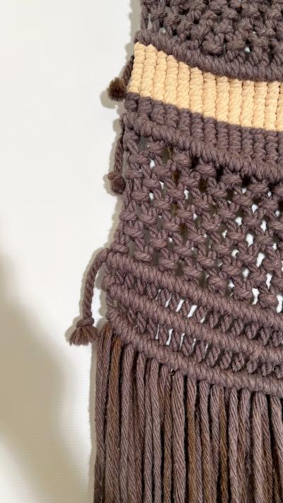 Macram wall tapestry Spain circa 1970