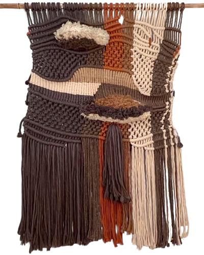 Macram wall tapestry Spain circa 1970