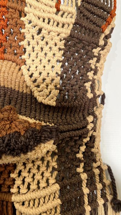 Macram wall tapestry Spain circa 1970