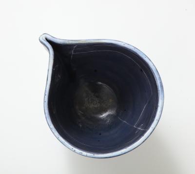 Mado Jolain Blue and Mauve Ceramic Work by Mado Jolain France c 1955