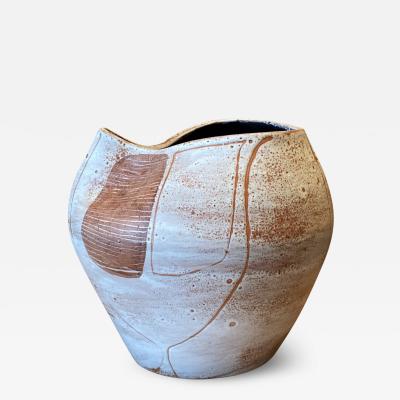 Mado Jolain Ceramic Vase by Mado Jolain France 1960s