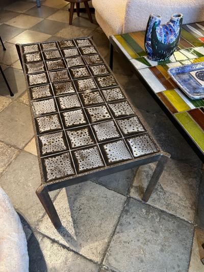 Mado Jolain Ceramic coffee table by Mado Jolain France 1960s
