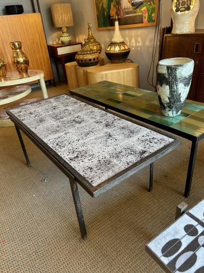Mado Jolain Ceramic coffee table by Mado Jolain France 1960s