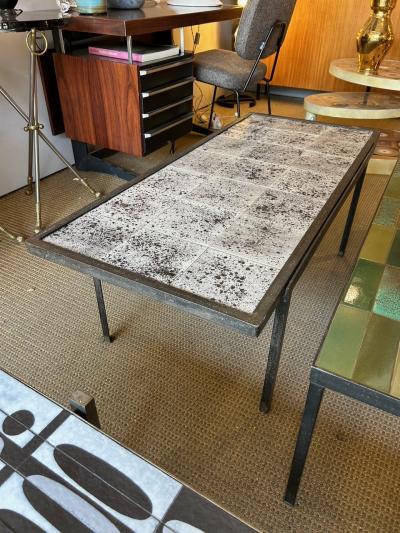 Mado Jolain Ceramic coffee table by Mado Jolain France 1960s