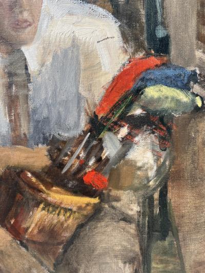 Madolin Vautrinot Impressionist Oil of American Golf Icon James E Sonny Fraser