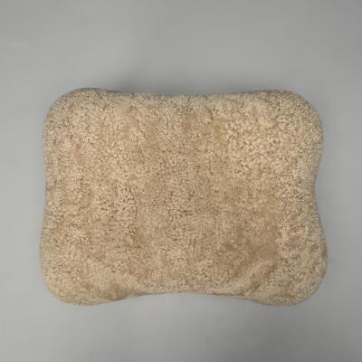 Madsen Sch bel Madsen Schubell Attr Danish Modern Organic Form Footstool Shearling 1960s