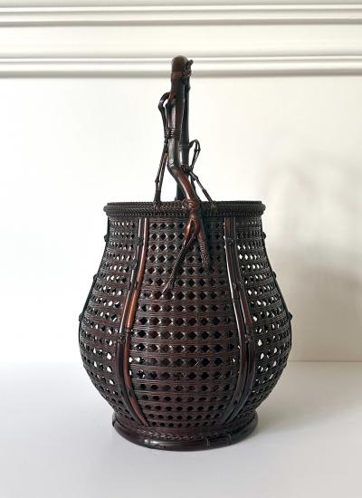 Maeda Chikubosai I Japanese Woven Ikebana Bamboo Basket Maeda Chikubosai I