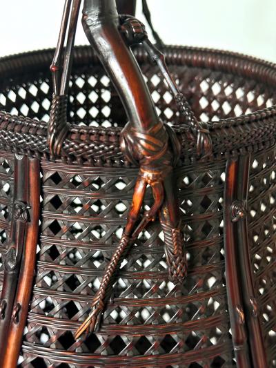 Maeda Chikubosai I Japanese Woven Ikebana Bamboo Basket Maeda Chikubosai I