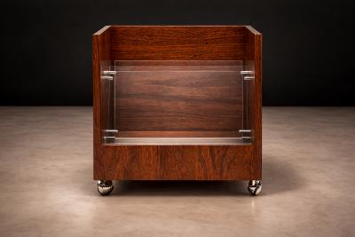 Magazine Rack with Wheels Unknown 1970s